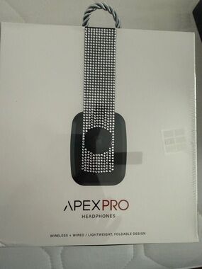 Apex Pro Over-Ear Headphones - one black, one with bling-NEW IN SEALED BOX -